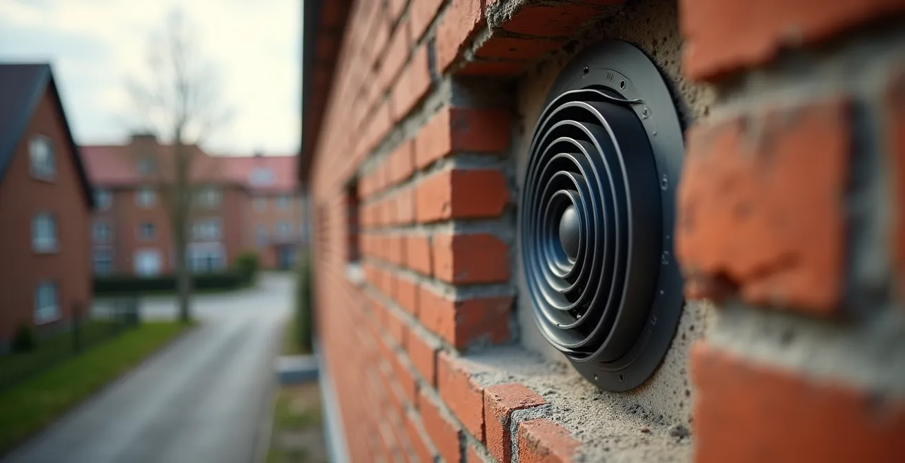 Installation einer dezentralen Lüftungsanlage in einem sanierten Altbau