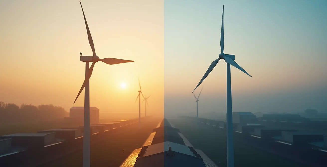 Vergleich zwischen Horizontalachser und Vertikalachser Windkraftanlage bezüglich Ertrag und Geräuschentwicklung