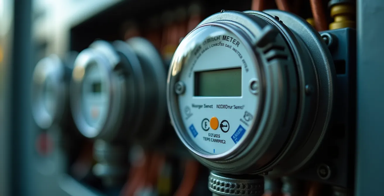 Installation eines Smart Meters in einem deutschen Haushalt